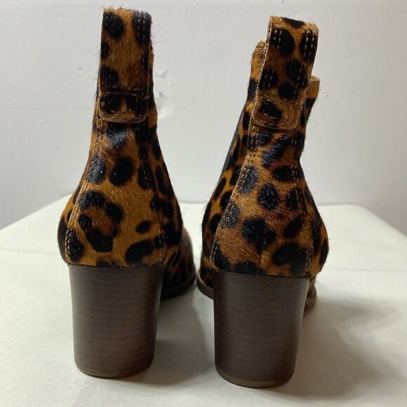 Madewell Leopard Print Calf Hair Regan Boot Size 8 - Picture 8 of 9